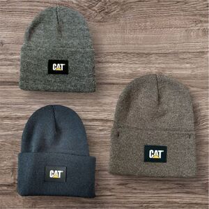 Caterpillar CAT Label Cuff Beanie- Set of 3